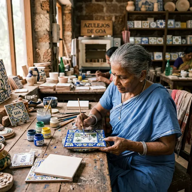Artisanal production process of crafting tiles